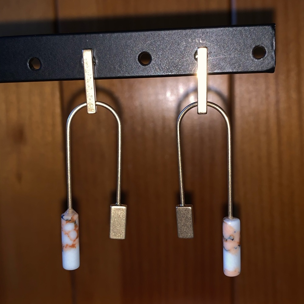 Boho 18k Gold platted Stud Dangly Earrings